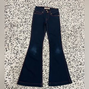 Burberry Brit Flare High Rise Denim Jeans Authentic Size 26